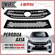 Perodua Axia 2017 (G) Axia Rahmah 2023 (1.0 E/MT) V2 GR-Sport Front Grill Facelift Exterior Accessor