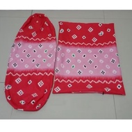 Outer leather cover, bolster pillow, zippered leather cover, character flower motif pillow, leather 