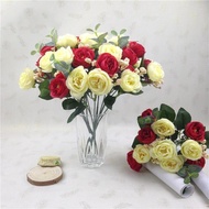 Bunga Plastik Mawar Bunga Hias Mawar Bunga Mawar Artifisial Bt9023