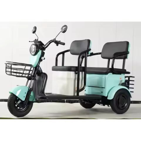 Wholesale 600W Adult Electric Tricycle Range 50 km 3 Wheel Scooter Tricycles Passenger Tricycle Taxi