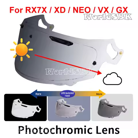 Photochromic Visor for ARAI RX-7X RX7X CORSAIR-X RC RX-7V RX7V PAPIDE-NEO XD VAS-V ASTRO-GX QUANTUM-