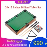 ◘┇20x12 Inches Mini Billiard Table Set For Kids Boy Gift Wooden Pool Table Set Taco Billiards Table