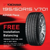 [𝗜𝗻𝘀𝘁𝗮𝗹𝗹𝗮𝘁𝗶𝗼𝗻 𝗣𝗿𝗼𝘃𝗶𝗱𝗲𝗱] 195/50R15 Yokohama ADVAN FLEVA® V701 New Tire Tyre Tayar
