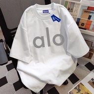 Alo Oversize Premium Cotton 30s T-Shirt, No Fade, No Thin, Streetwear Style for Men Short SleeveWani