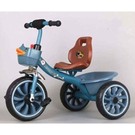 Kids Tricycle 3 rubber wheel pedal bicycle