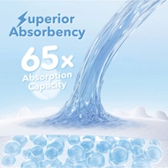 BZU BZU Velvet Breeze Baby Diapers Pants Buy 2 pack FOC Head to Toe 200ml (M/L/XL/XXL)