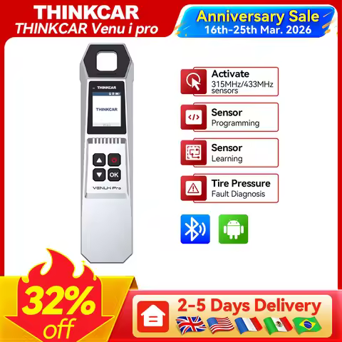 THINKCAR VENU i Pro TPMS Car Tire Pressure Diagnosis Tool 315MHz/433MHz Reset TPMS Fault for THINKSC