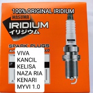 3PCS@MASUMA 💯Original Spark Plug IRIDIUM VIVA KENARI KANCIL KELISA MYVI 1.0 NAZA RIA DENSO IK16 NGK 