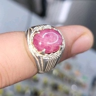 CINCIN PERAK 925DELIMA BURMA ASLI PERMATA BATU STONE FOR RING CINCIN HIGH QUALITY GERM STONE