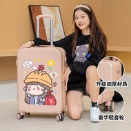 行李箱女卡通图案20寸万向轮密码箱26耐用结实旅行箱男学生拉杆箱