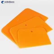 NOBELJIAOO 3Pcs Car Film Install Window Squeegee Scraper Orange Vinyl Wrap Water Ice Wiper Auto Hous