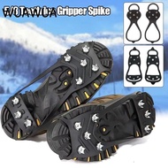 WUAWUA 1 Pair Ice Gripper Spike, Spike 5/8 Teeth Shoes Crampons,  Anti-Slip Universal Spike Grips Cl