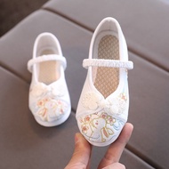 Hanfu Shoes Children Girls Embroidered Shoes Old Beijing Cloth Shoes Chinese Style Baby Shoes Student Costume Performance Shoes Hanfu Shoes Fairy Dance Shoes