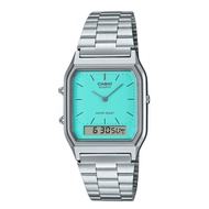 [Creationwatches] Casio Vintage Analog Digital Blue Dial Quartz AQ-230A-2A2 Womens Watch