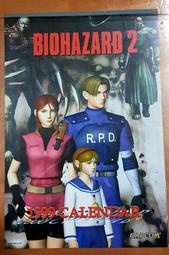海報突擊隊 PS1 惡靈古堡2 1999年 原版月曆