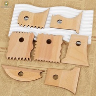 7 Pcs Pottery Ribs Beech Wood Pottery Tools DIY Pottery Clay Foot Shaper Tools Multipurpose Pottery 