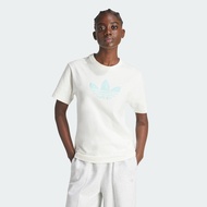 [CHỈ 16.10-MUA 3 GIẢM 40%+VOUCHER 17%] adidas Phong cách sống Áo Thun Ba Lá Monogram Nữ trắng IS3867