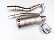 ท่อ เวฟ 110i ชุดท่อเวฟ 110i ชุดท่อWave110i +ปลายท่อเอสซี 9.5นิ้วสีเงิน