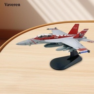 [Vaveren] 1/100 F18 Fighter Model Simulation Airplane Model for Shelf Bedroom Tabletop