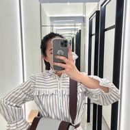 Celine frame巧克力拼藍灰色翻蓋肩背斜背豆腐包25×15×10 98新配件塵袋