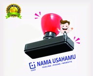 stempel nama logo brand toko perusahaan online shop badge classic vintage retro flash stamp