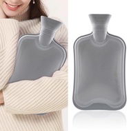 2L Hot Water Bottle Rubber, Hot Compress and Cold Therapy for Headaches Cramps Muscles Pain Relief I