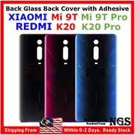 Battery Door Back Glass Back Cover with Adhesive For XIAOMI Mi9T Mi 9T XIAOMI Mi 9T Pro Mi9T Pro Red