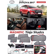 Toyota Innova 2017 2018 2019 2020 2021 2022 magnetic ninja window door sun shade shades sunshade sun