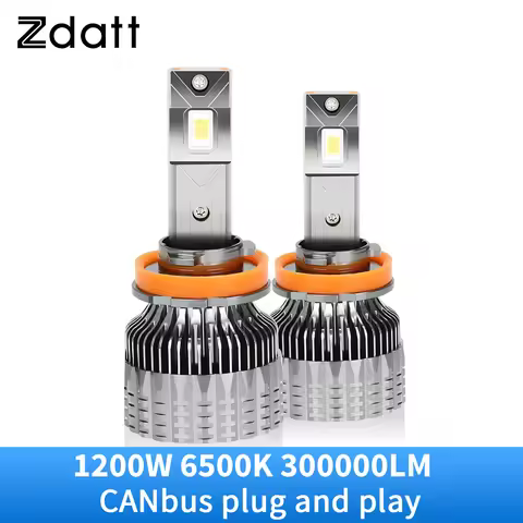 Zdatt H11 LED Headlight K5C H1 H4 H7 Led H8 H9 9005 HB3 9006 HB4 1200W 300000LM Super Bright 6500K C