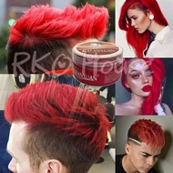Cod Seller [Kalanxuan Red] Pomade Colour Temporary Hair Wax Colour 100g dye hair rambut merah Tempor