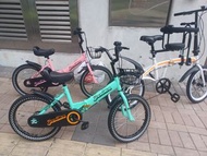 Bicycle 18吋 578元 粉/綠/黃色  中童摺疊單車  bbcwpbike bike