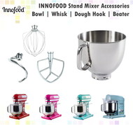 INNOFOOD KT-7600 / KT-7500 Bowl Egg Whisk Beater Dough Hook Spare Part Stand Mixer Accessories Only