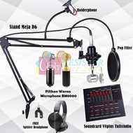 PROMO Paket Lengkap Full Set Microphone Condenser BM8000 dan Soundcard