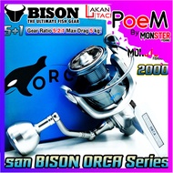 รอกตกปลา รอกสปินนิ่ง BISON ORCA SERIES (มีให้เลือกหลายเบอร์)