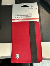 全新Victorinox證件套附擋隔無線射頻識別 紅色