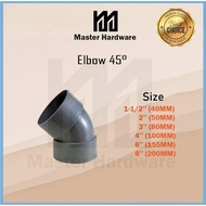 PVC FITTING ELBOW 45 F057