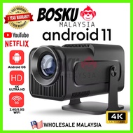 BOSKU 4K Full HD Smart Android Projector Home Projector HY320 Laptop Phone Projector Android 11