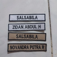 Custom Embroidered Name Bet Uniform | Size 1.8x8.5 cm | Model 18 Embroidery