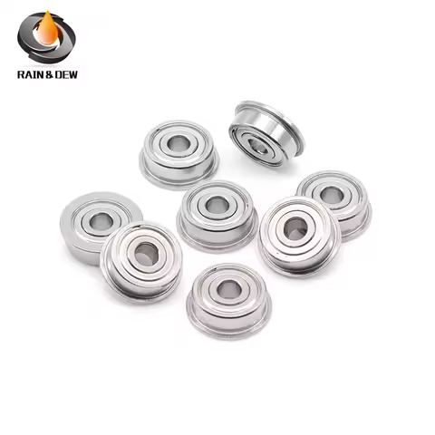 10PCS F623ZZ 3x10x4 mm Flanged Ball Bearing F625Z 5X16X5 F695Z 5X13X4 F682Z 2X5X2.3 mm Bore 2mm 3mm 