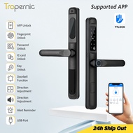 【Google Home】TTLOCK Smart Door Lock with Doorbell APP Remote Unlock Waterproof Sliding Door Lock Fin