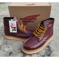 Red Wing Premium Clic Genuine Leather MiddleCut Boots / Kasut Cowboy Boot Red Wing