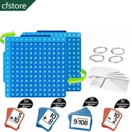 CF Math Flash Cards + Math Board, Multiplication Flash Card Times Table Chart, Math Manipulatives Di