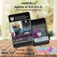 MARVEL Agents of SHIELD ID card Custom Emoney Tapcash Brizzi Flazz