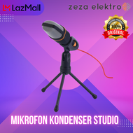 TaffSTUDIO Mikrofon Kondenser Studio dengan Stand mic karaoke suara jernih mic mic wireless mik kara