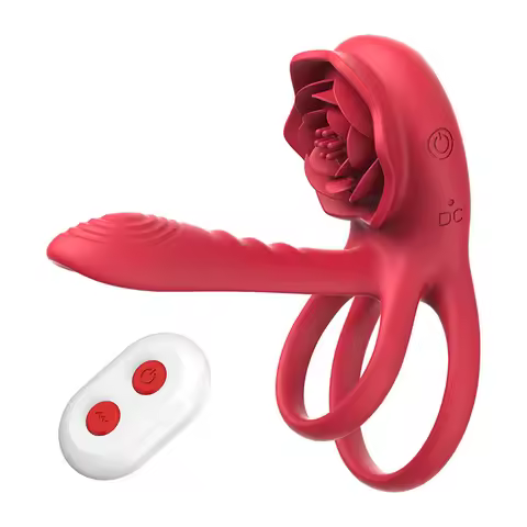 Couples Delight Powerful Clitoral G-spot Vibrator Cock Ring Ejaculation Nipple Massager Remote Contr