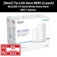 TP-LINK Deco BE85 BE22000 Tri-Band Whole Home Mesh WiFi 7 System Deco BE85 TPLINK Mesh WIFI 7 TPLINK