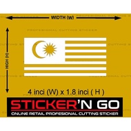 STICKER CUSTOM CUTTING BENDERA MALAYSIA DESIGN