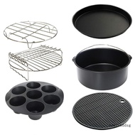 searchddsg Silicone Mat Cake Barrels Pizza Pans Air Fryers Baking Supply for Air Fryers