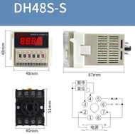 rơ le thời gian omron DH48S-S 220V đồng hồ rơ le thời gian DH48S-1Z timer omron DH48S-2Z realy thời
