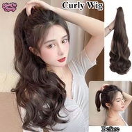 Wig Long Curly Natural Ponytail Hair Wig Extensions Fashion Wig Hairpiece Fringe Hair Piece